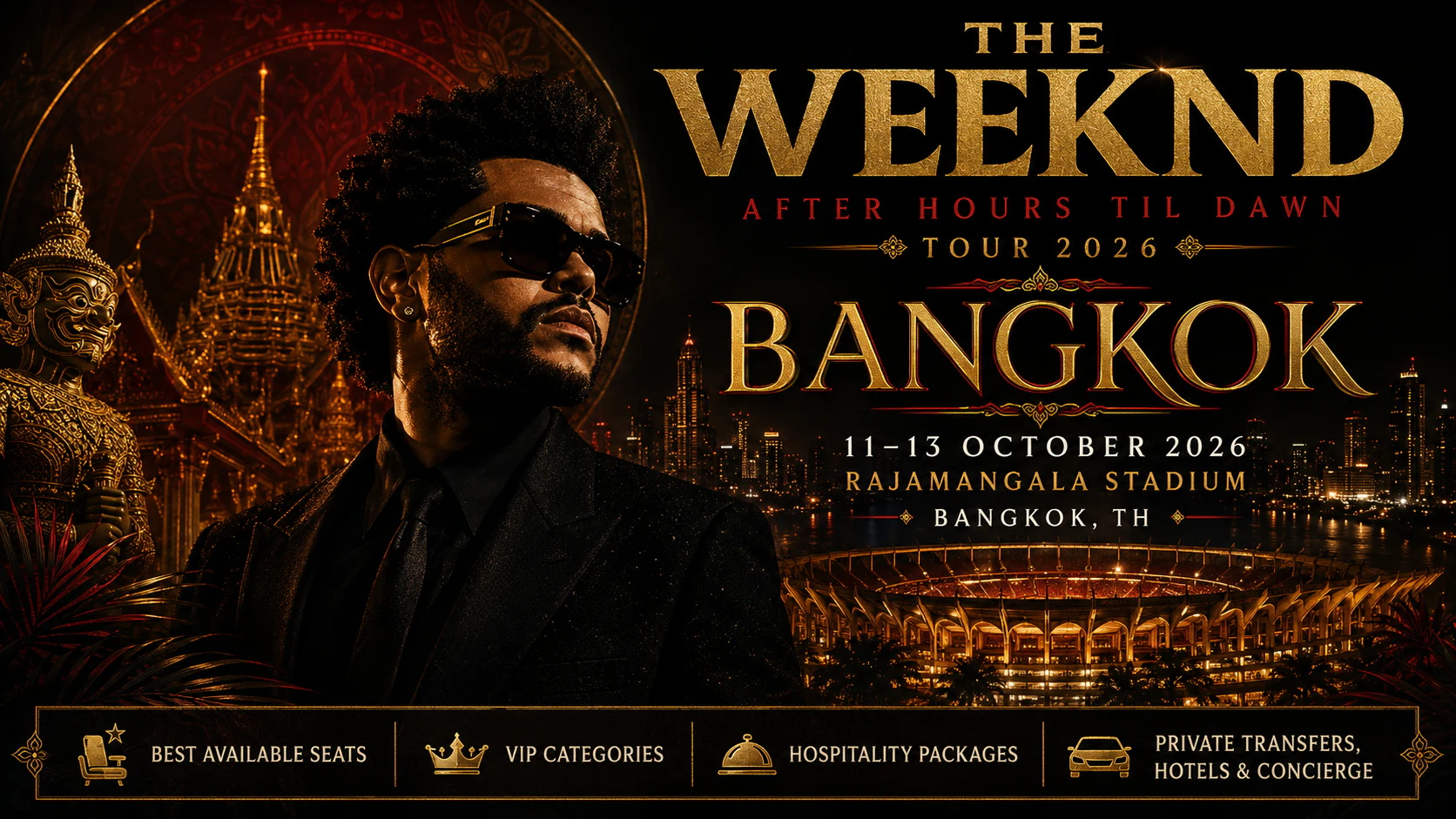 The Weeknd в Бангкоке - After Hours Til Dawn Tour 2026