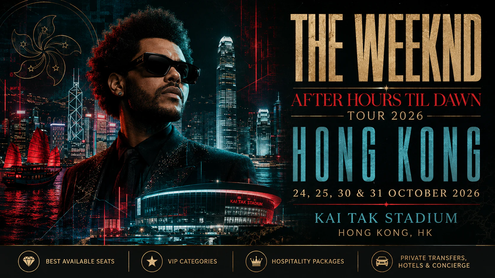 The Weeknd в Гонконге - After Hours Til Dawn Tour 2026