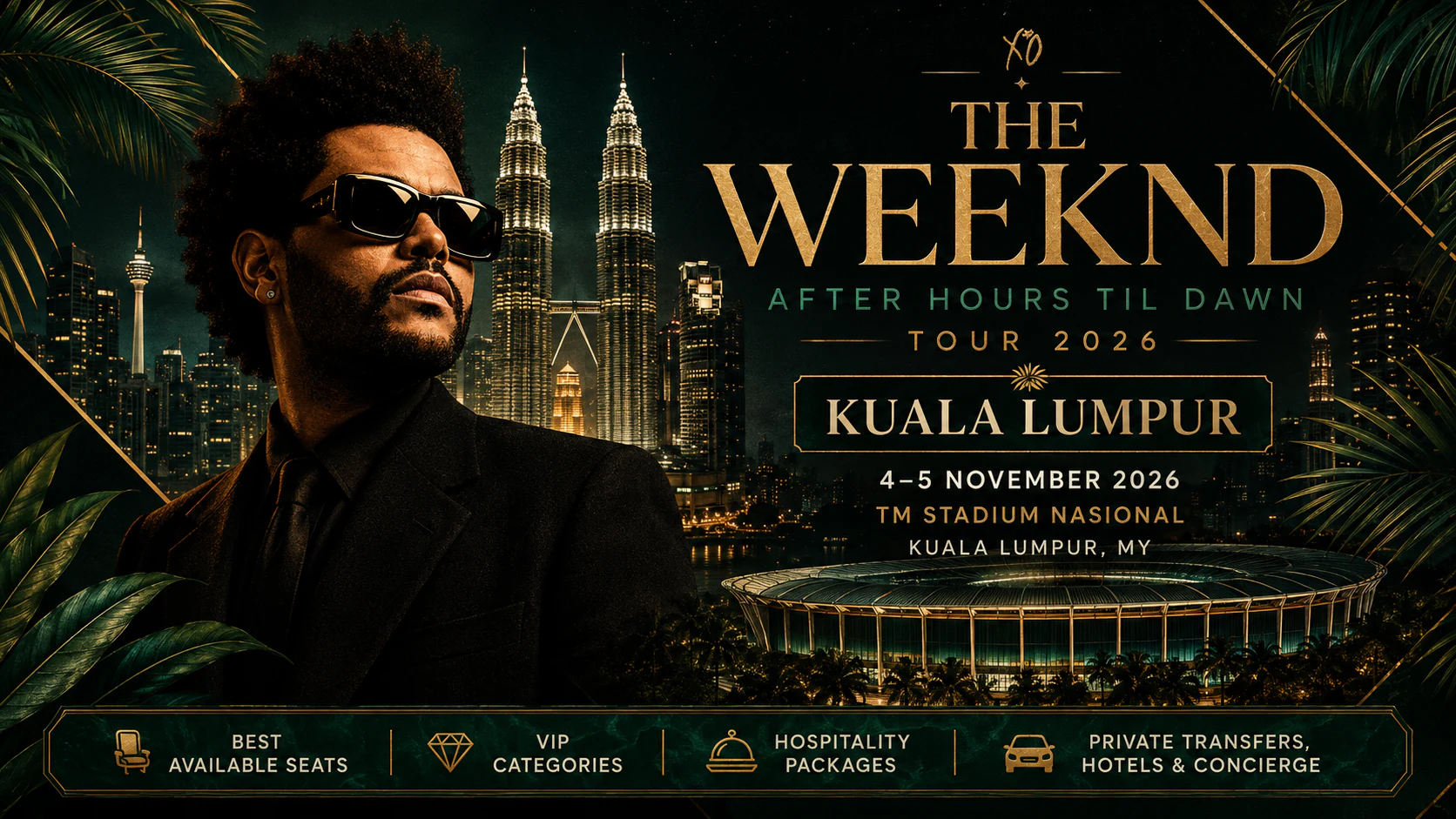 The Weeknd в Куала-Лумпуре - After Hours Til Dawn Tour 2026