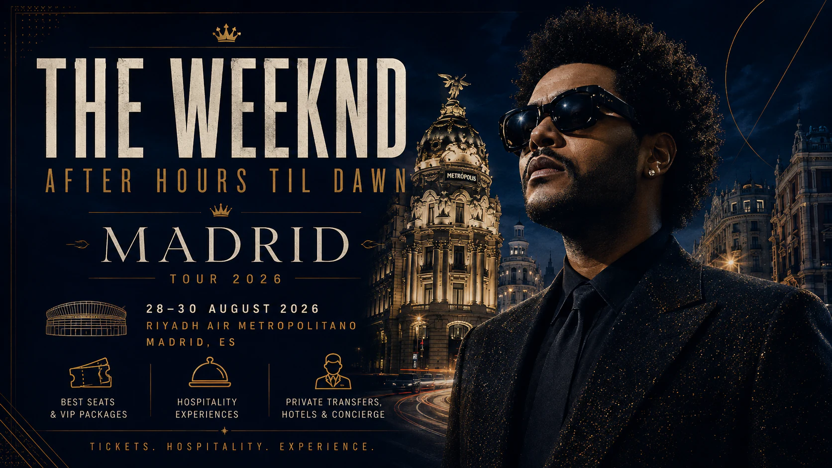 The Weeknd в Мадриде - After Hours Til Dawn Tour 2026