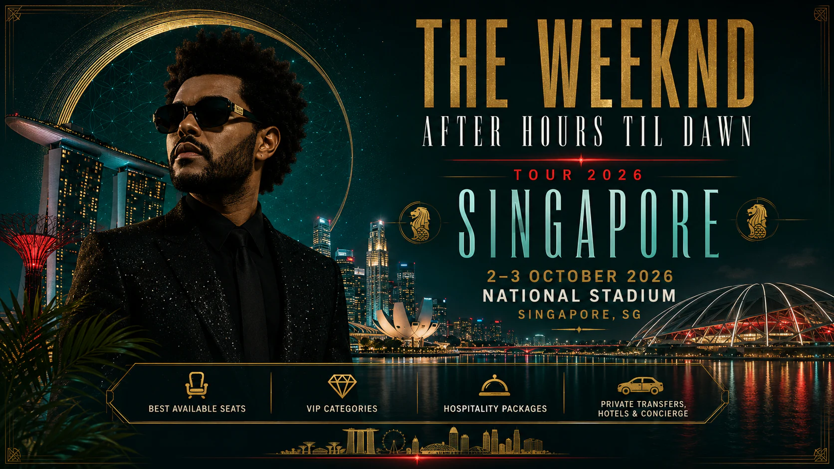 The Weeknd в Сингапуре - After Hours Til Dawn Tour 2026